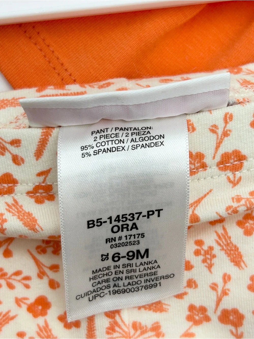 Bonnie Baby Girls 6-9M Fall Tunic Set with Pumpkins